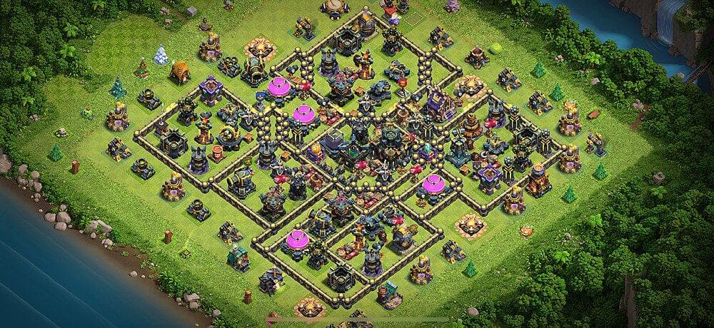 TH17 Strategic Farming Shield – Anti-Air Resource Guard