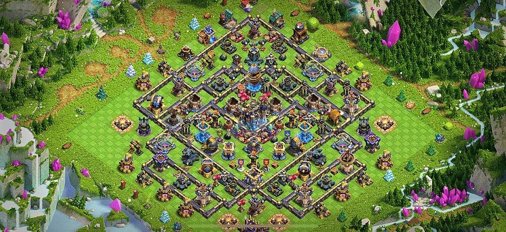 TH18 High-Efficiency Farming Base – Loot Protection Grid