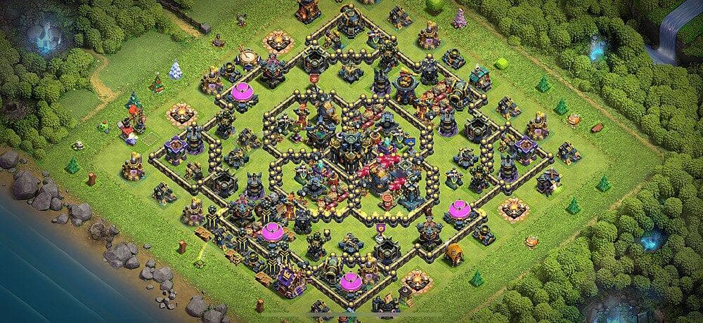 TH17 Legend League Shield – Symmetrical Trophy Base