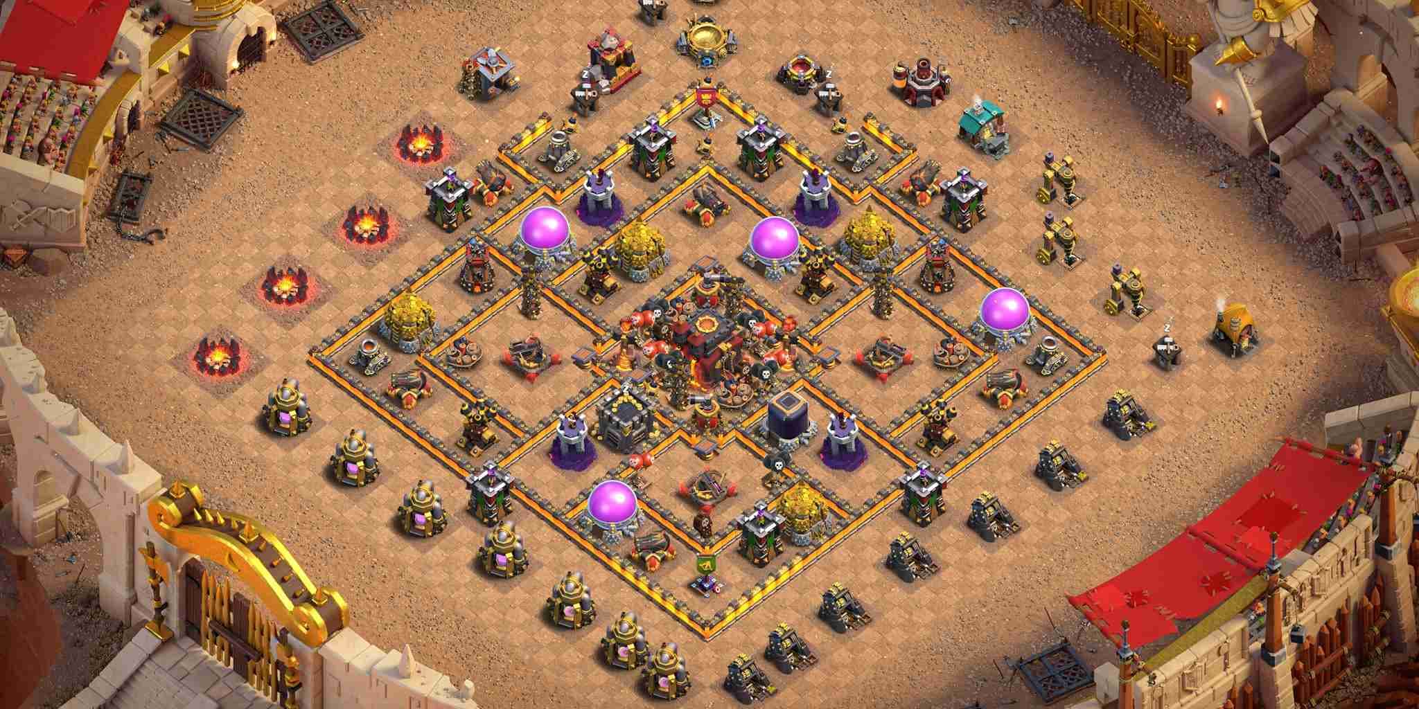 TH10 War Base – Strategic Fortress