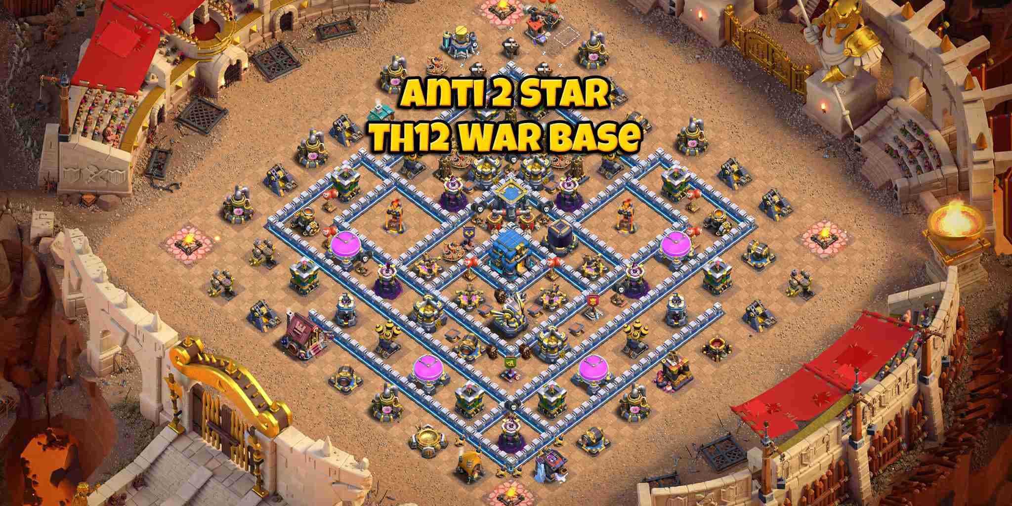 TH12 War Base – Elite Fortress Core