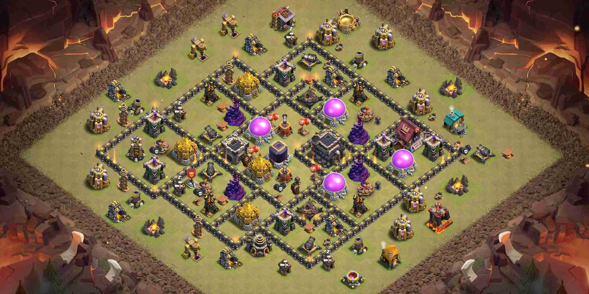 TH9 Compact War Base – Anti-3 Star