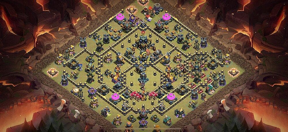 TH17 Diamond Core War Base – Strategic Multi-Layer Defense