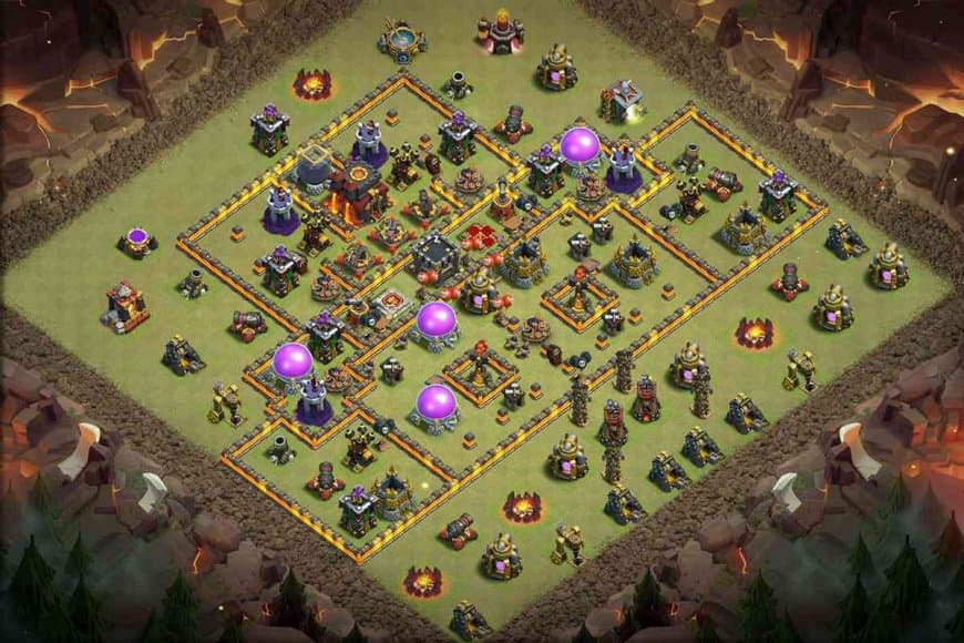 TH10 War Base – Ultimate Defence Layout