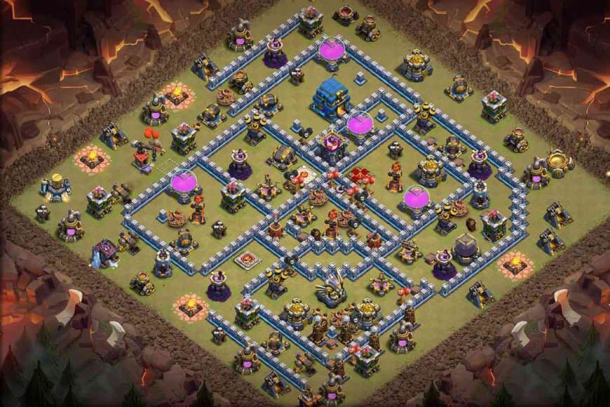 TH12 War Base – Reinforced Core War Layout