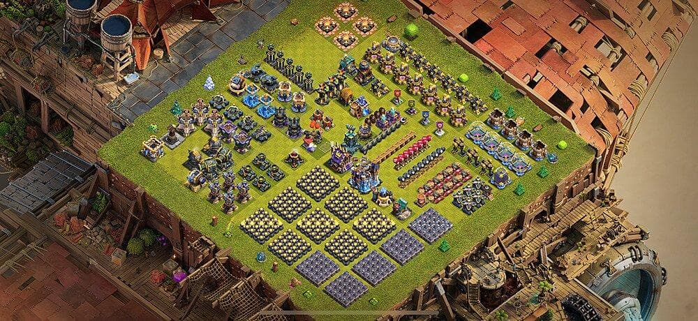 TH18 Organized Progress Base – Grid Upgrade Tracker