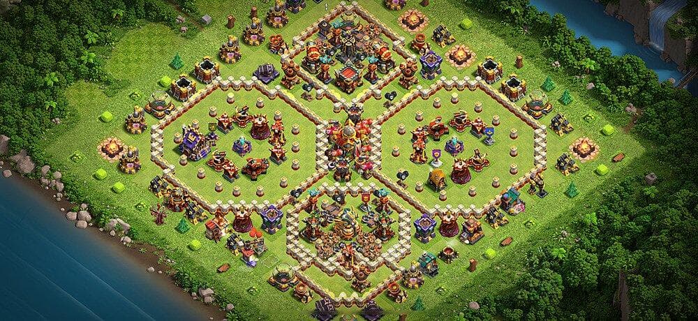 TH16 Symmetrical Trophy Shield – Multi-Layer Star Denial