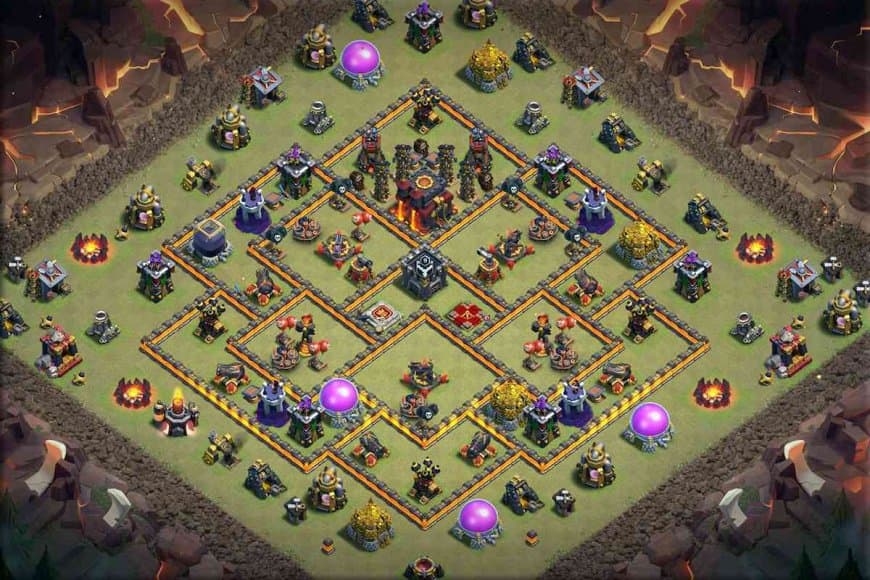 TH10 War Base – Advanced Defense Layout