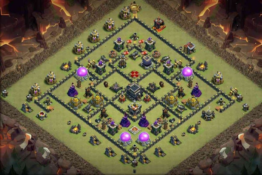TH9 War Base – Deep Core Shield