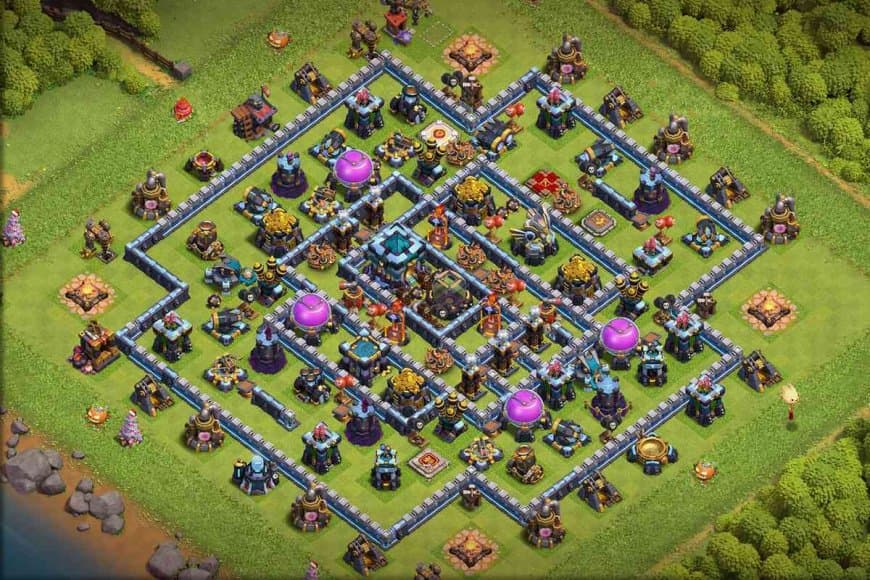 TH13 Farming Base – Resource Protection Layout