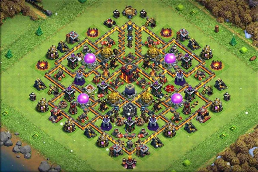 TH10 Farming Base – Efficient Loot Shield
