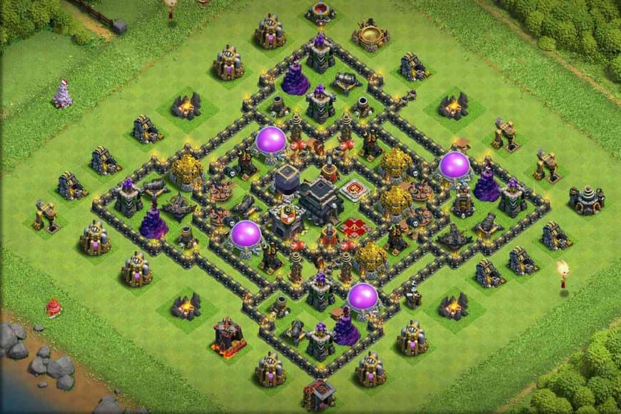 TH9 Farming Base – Robust Resource Shield