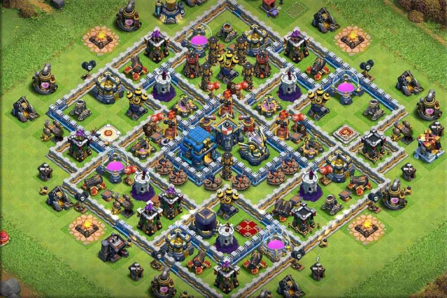 TH12 Defense Base – Fortified Core Defence