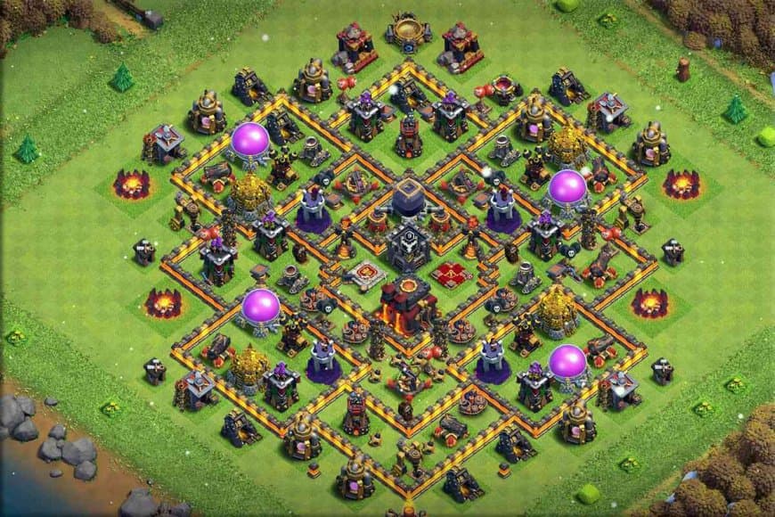 TH10 Defense Base – Iron Fortress Layout