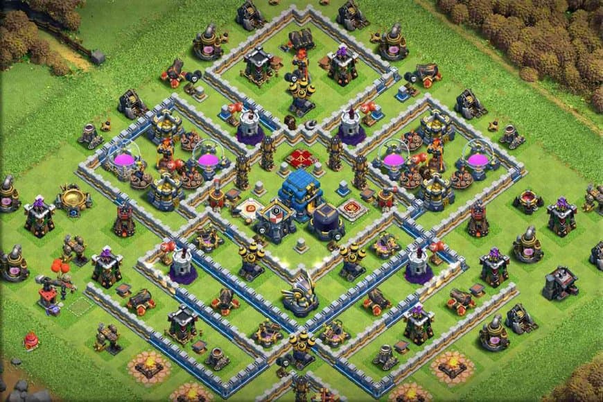 TH12 Defense Base – Elite War Defence Layout