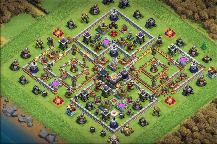 TH11 Defense Base – War Fortress Layout