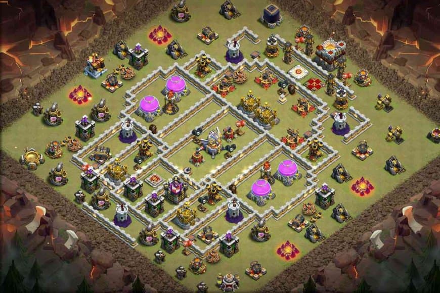TH11 Anti-3-Star Base – Ultimate War Stronghold