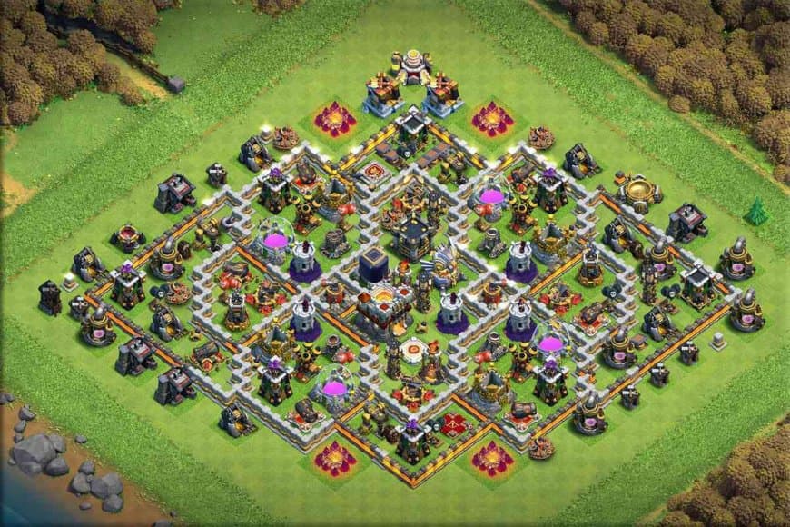 TH11 Hybrid Base – War & Upgrade Balanced Layout