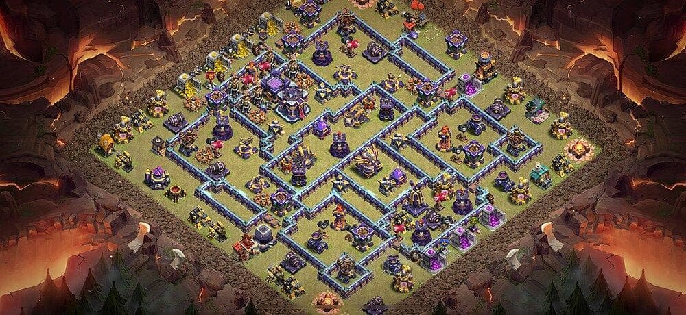 TH15 Funnel Breaker War Base | Multi-Compartment Trap Play